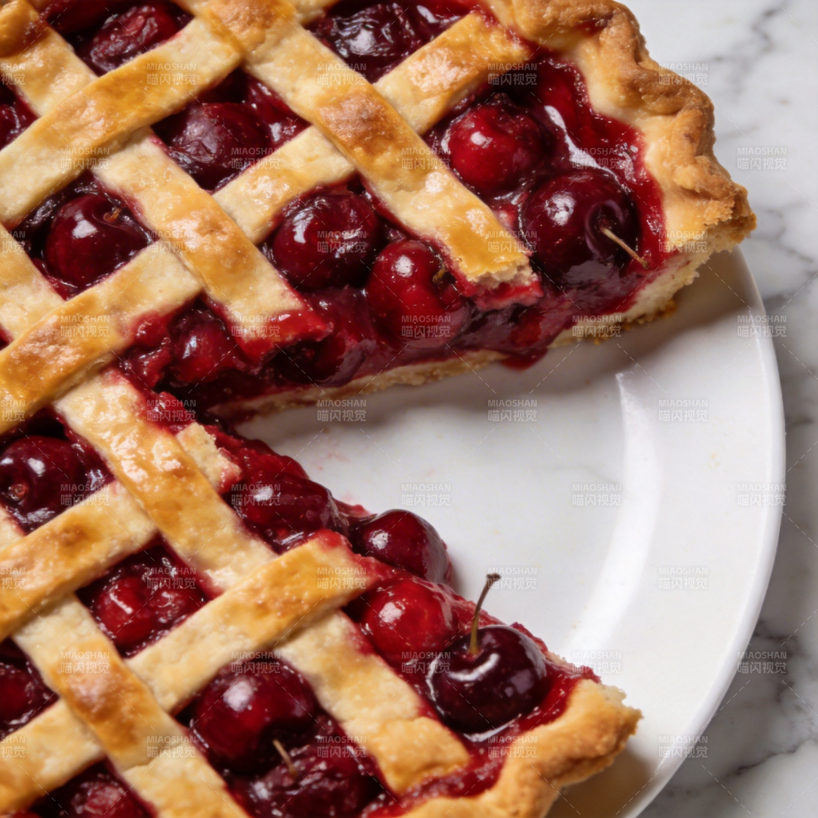 樱桃派 美味诱人图片