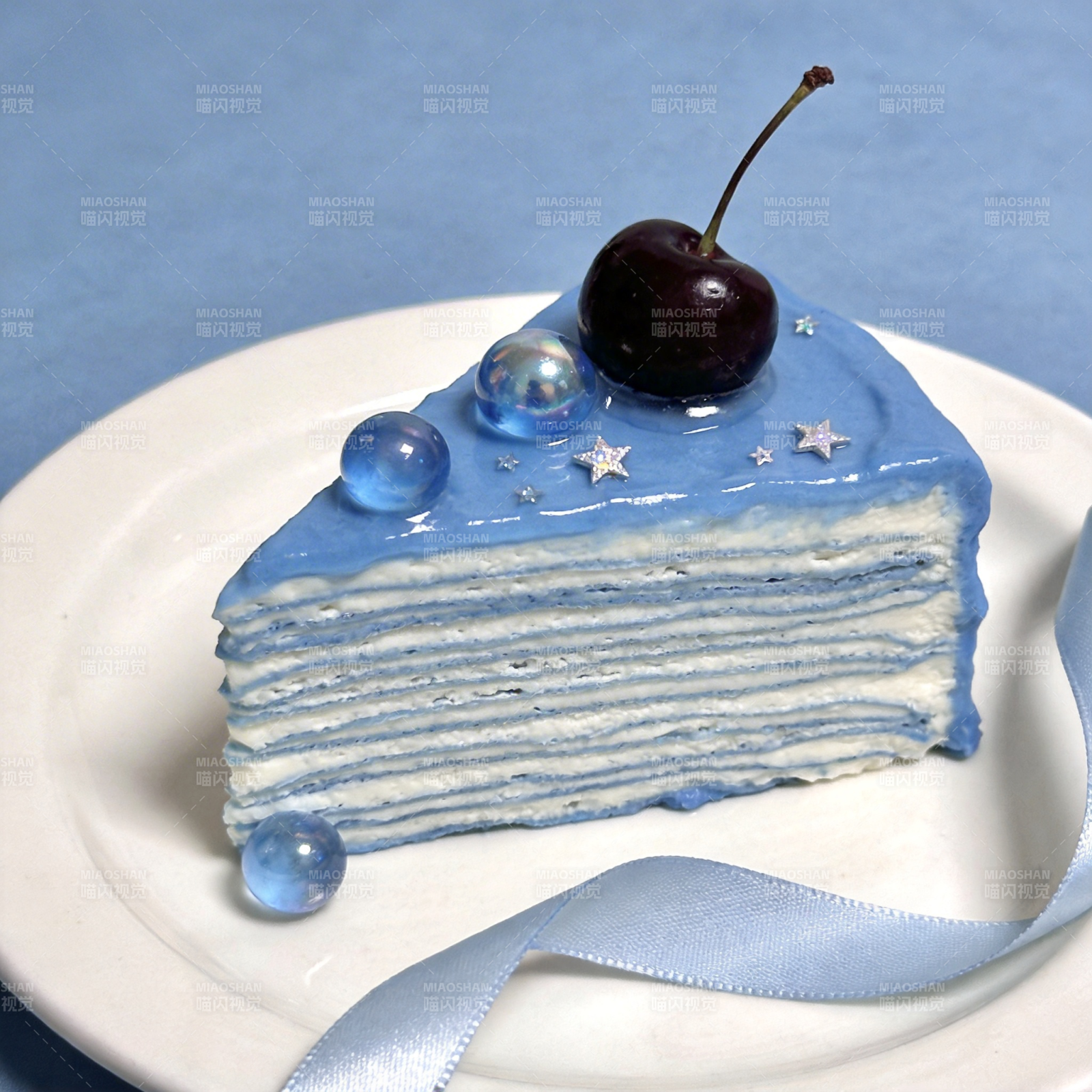 蓝莓千层蛋糕图片