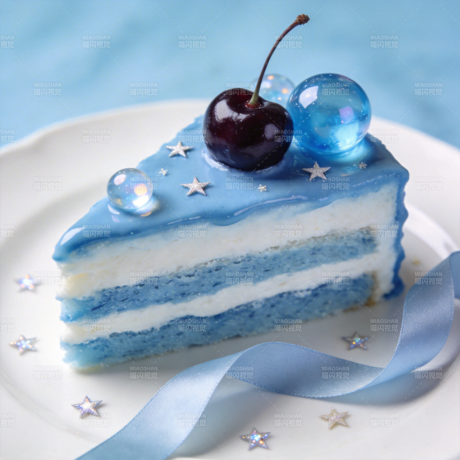 蓝莓星梦蛋糕图片