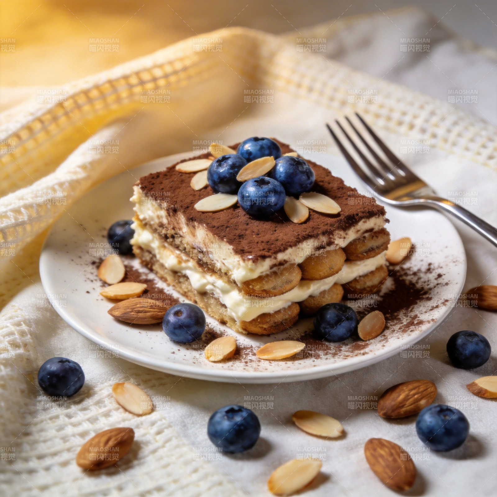 蓝莓提拉米苏图片