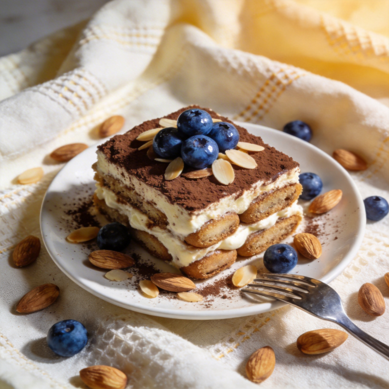 蓝莓提拉米苏图片