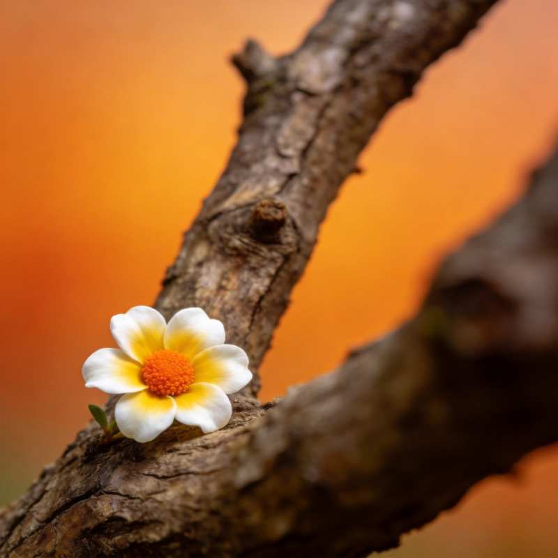 枝头绽放的花图片