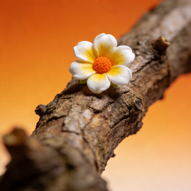 枝头绽放的雏菊图片