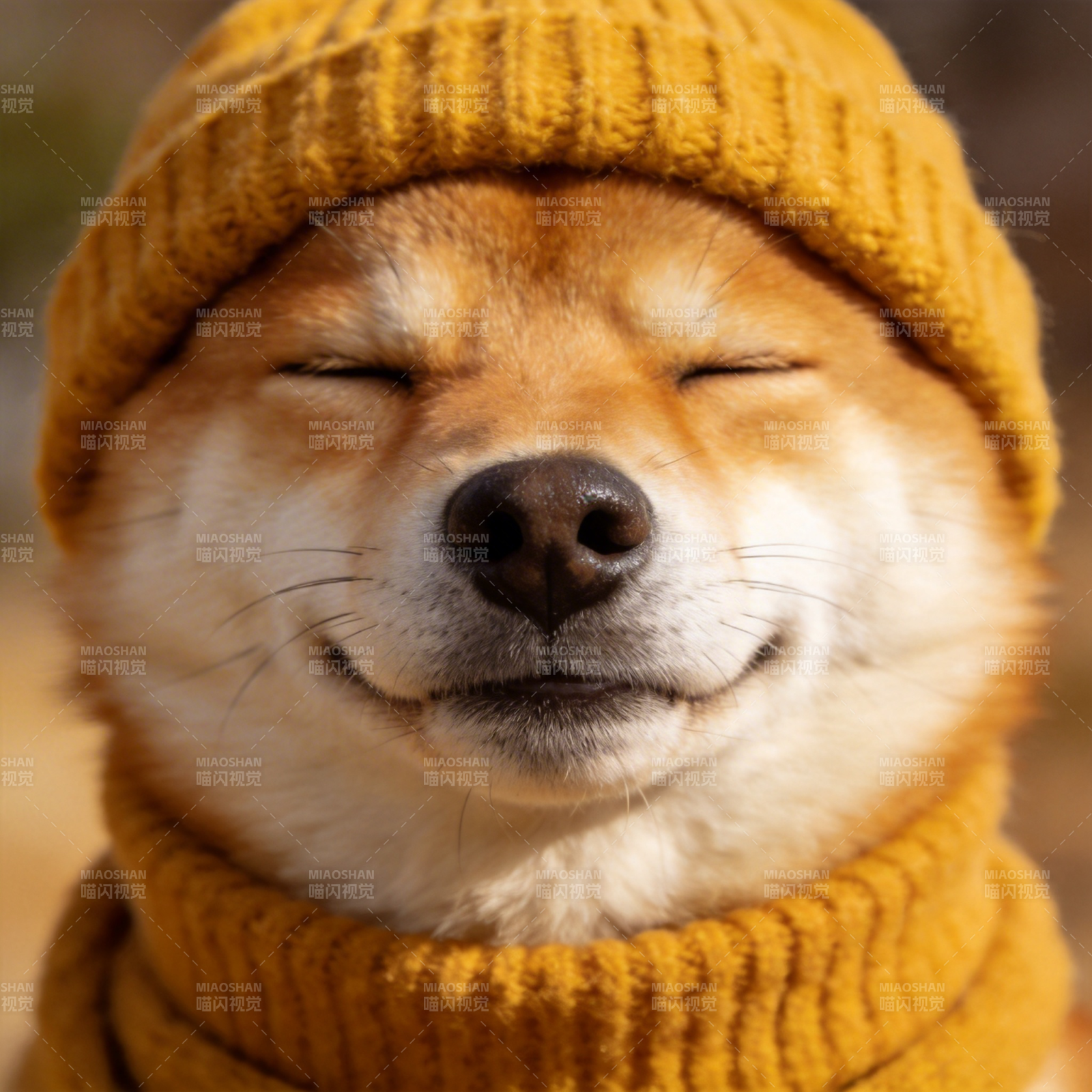 微笑的柴犬图片