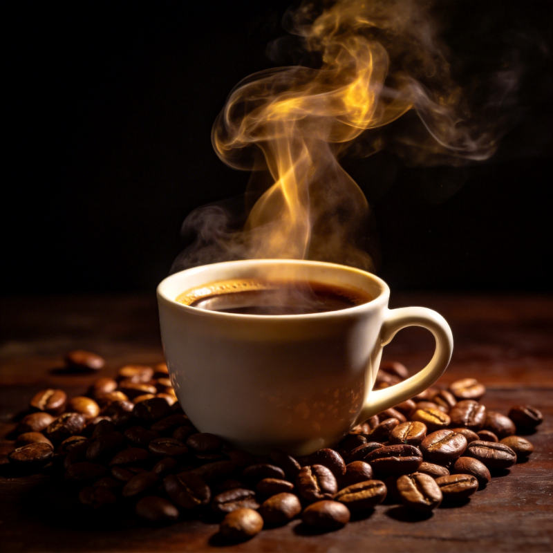 热咖啡飘香图片