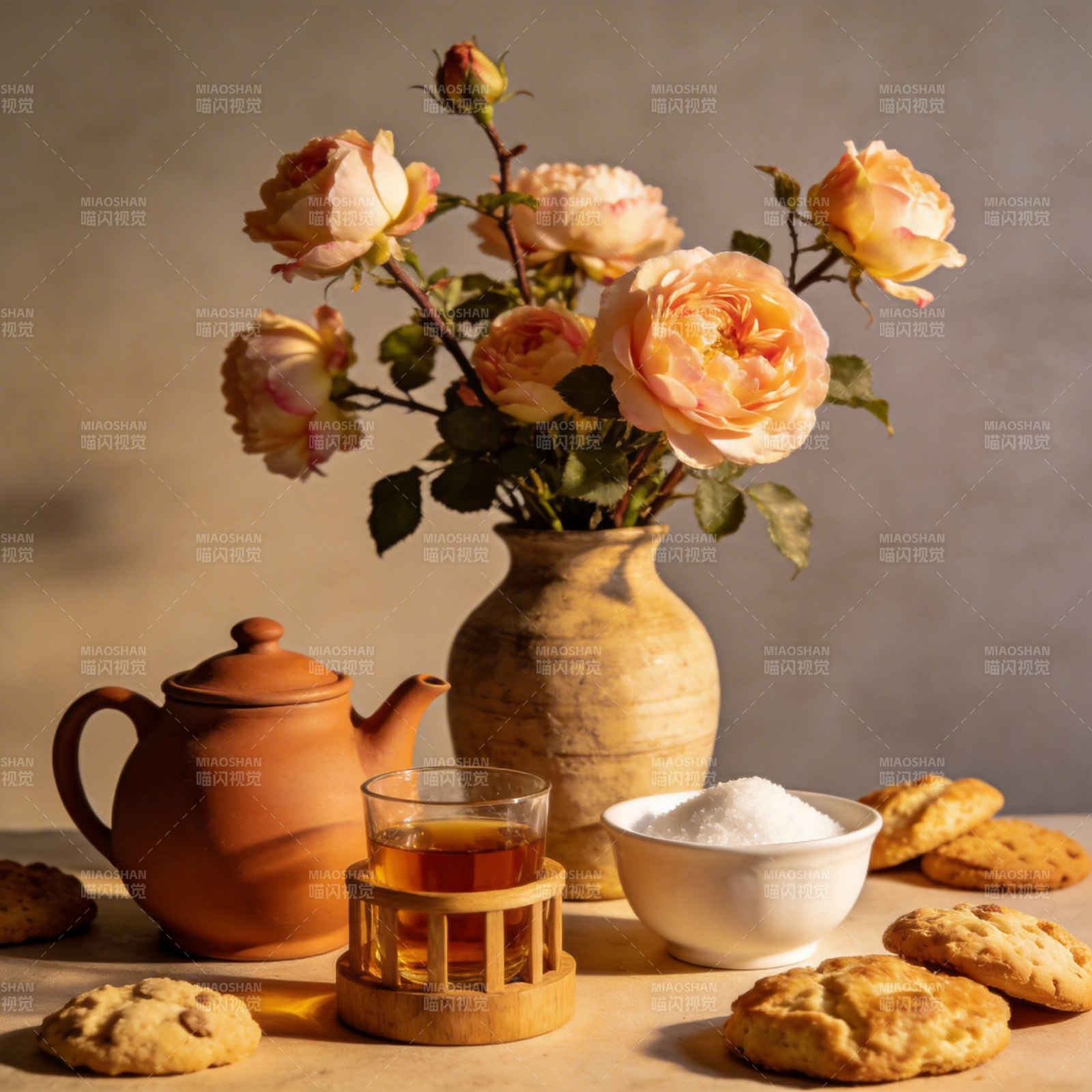 花香茶点时光图片