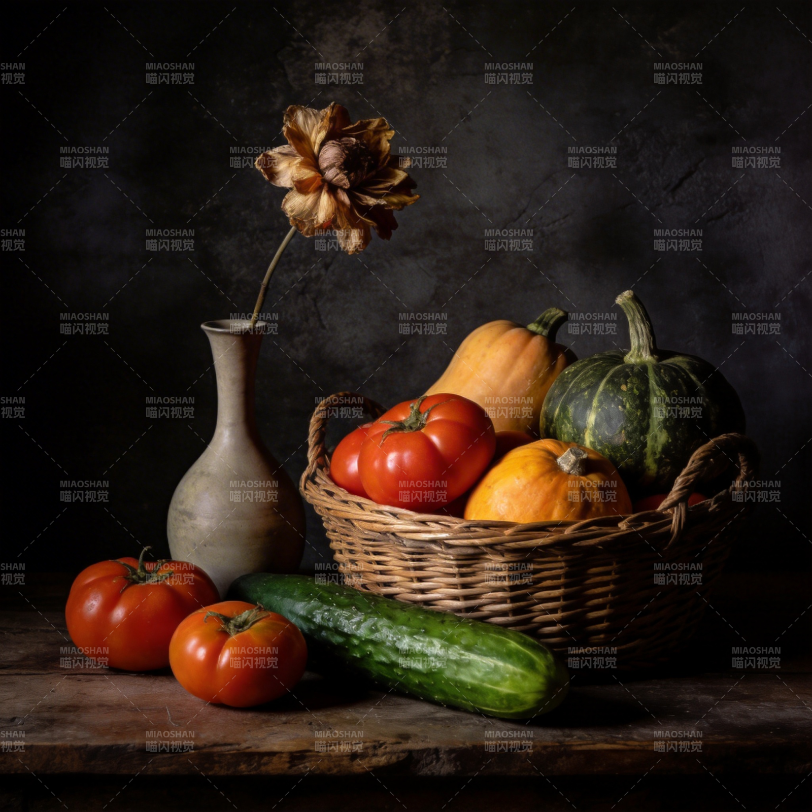 秋实静物图图片