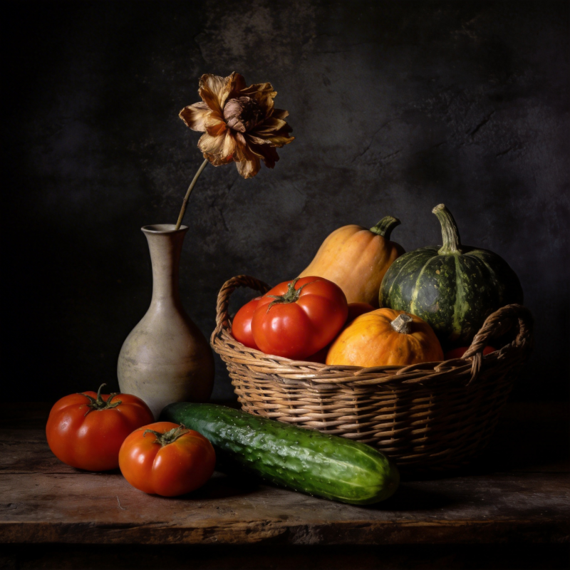 秋实静物图图片