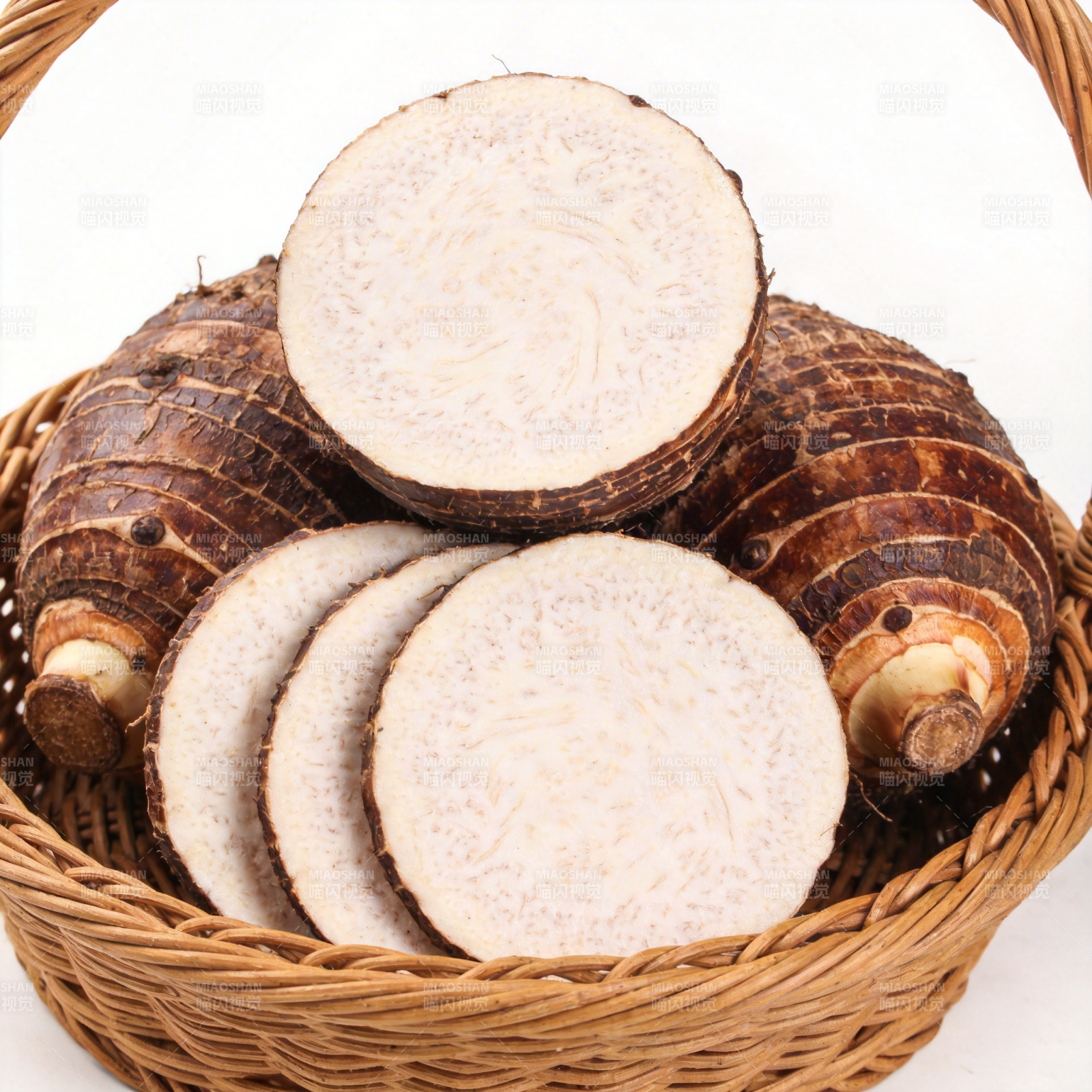 新鲜芋头切片展示图片