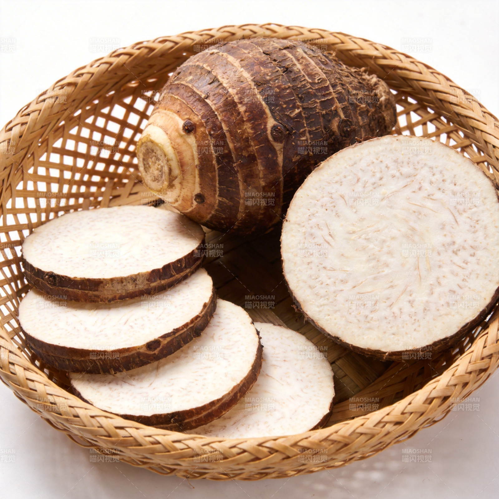 新鲜芋头切片展示图片