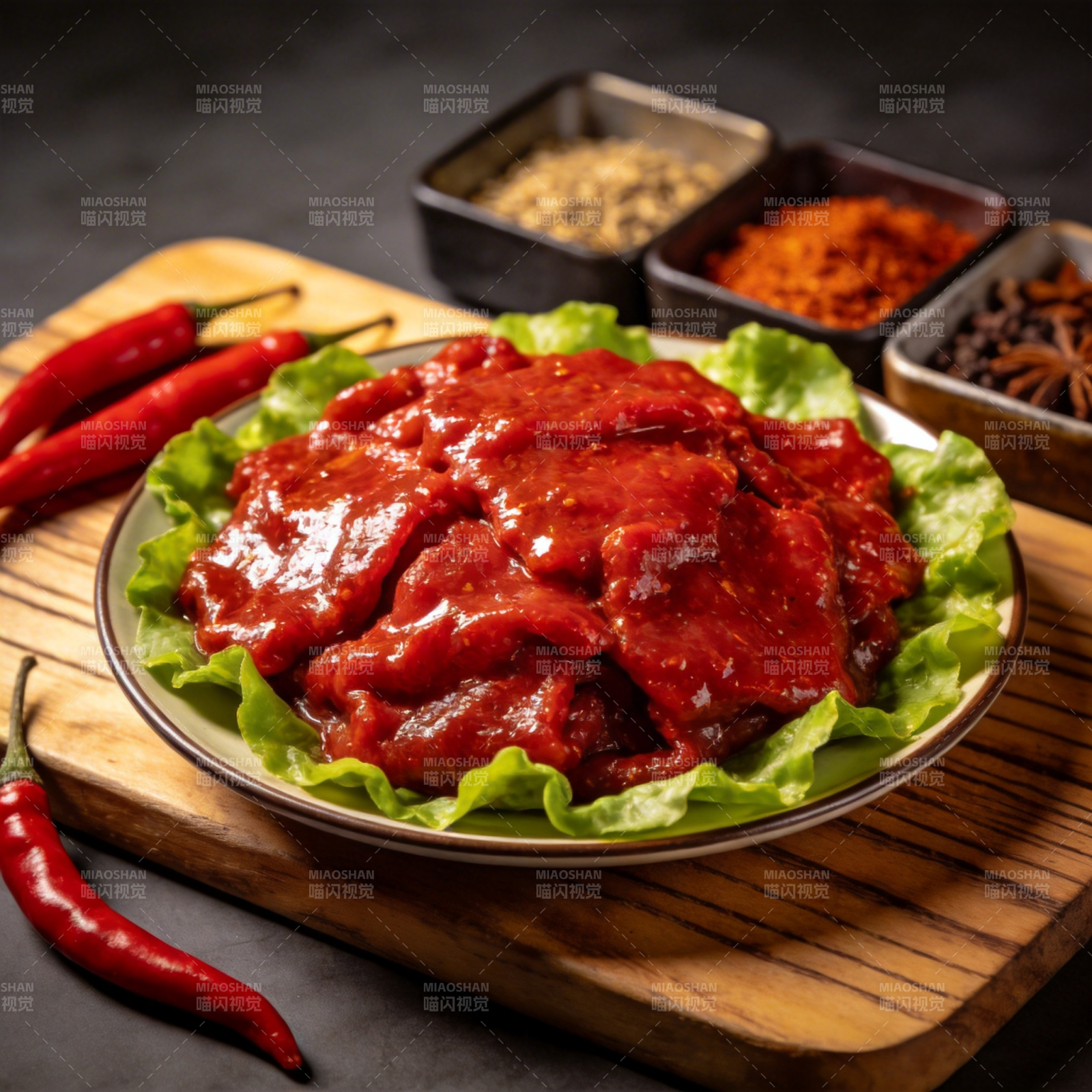 辣味肉片拼盘图片
