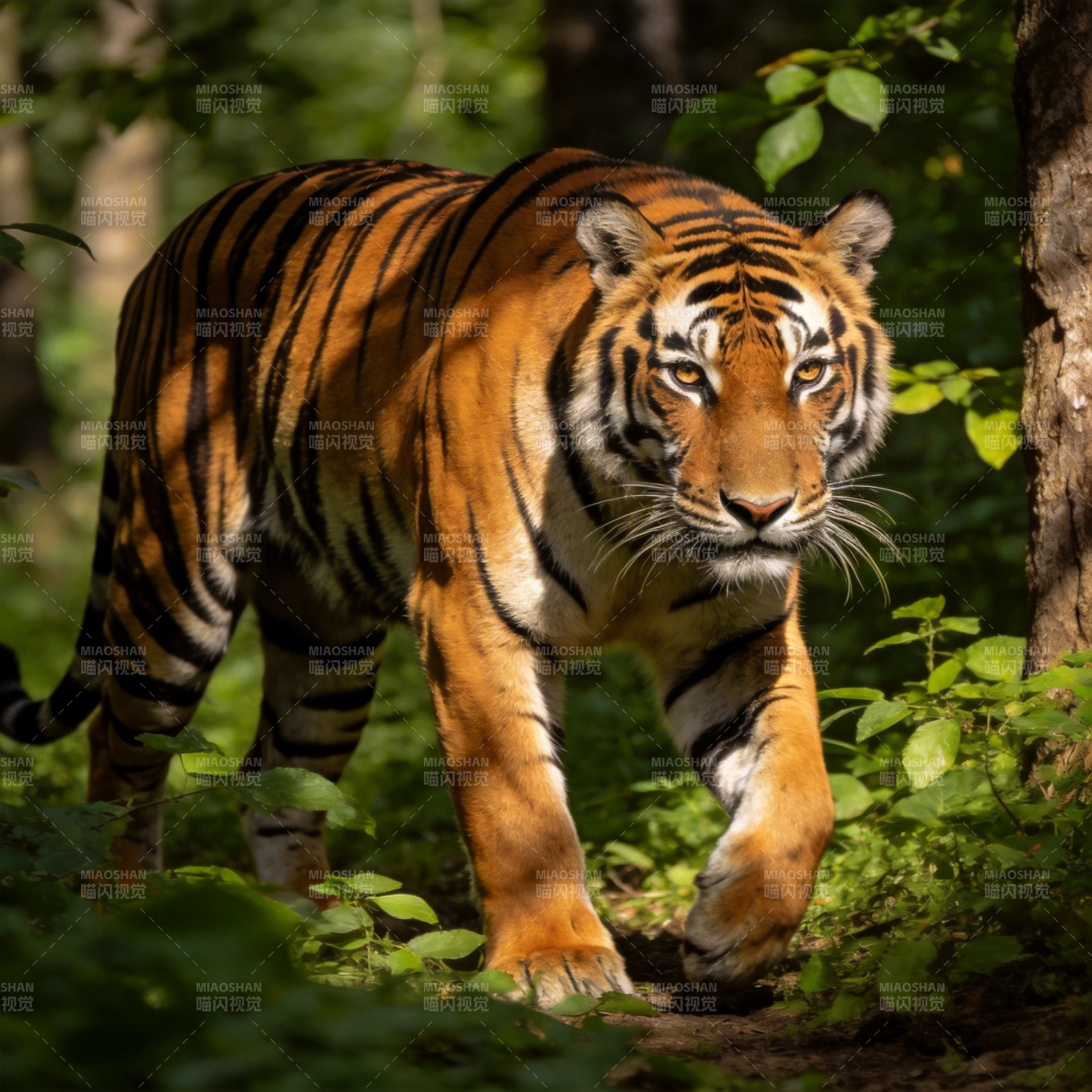 森林中的老虎图片