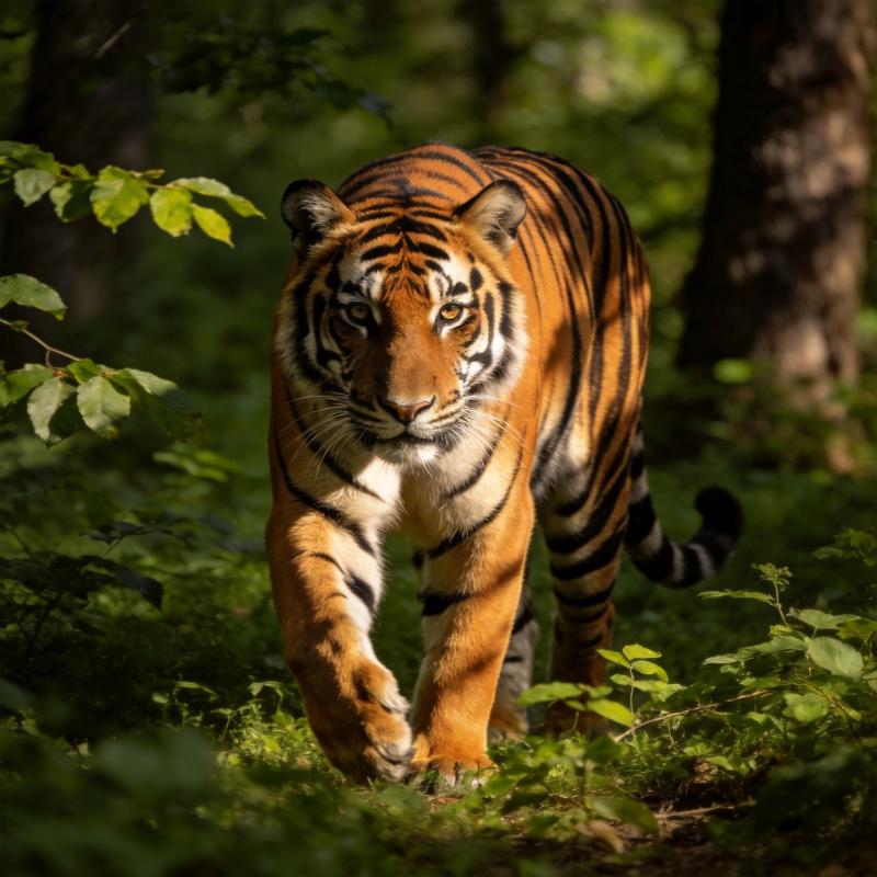 森林中的猛虎图片