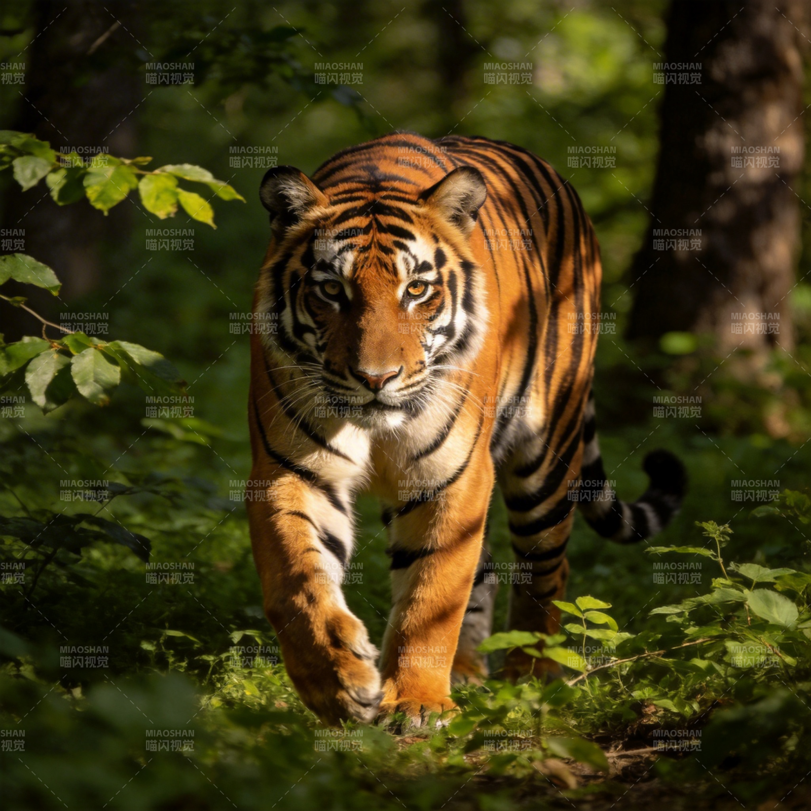森林中的猛虎图片