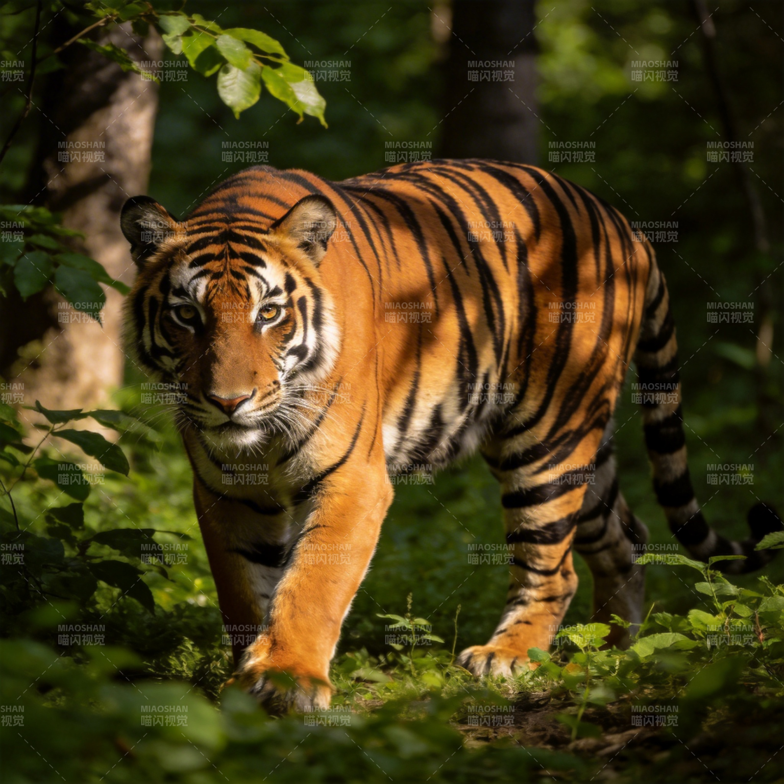 森林中的老虎图片