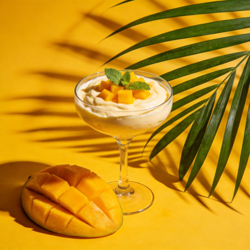 芒果奶昔 夏日清凉图片