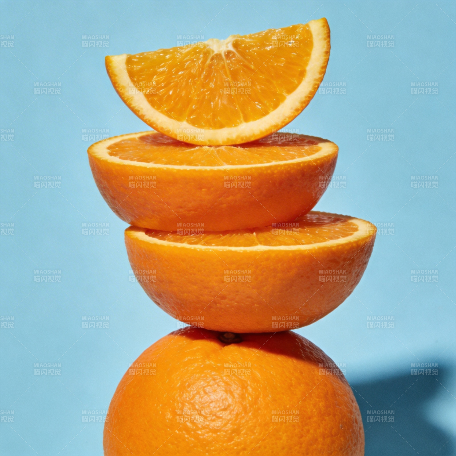 橙子叠塔图片