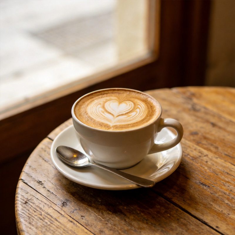 窗边咖啡香图片