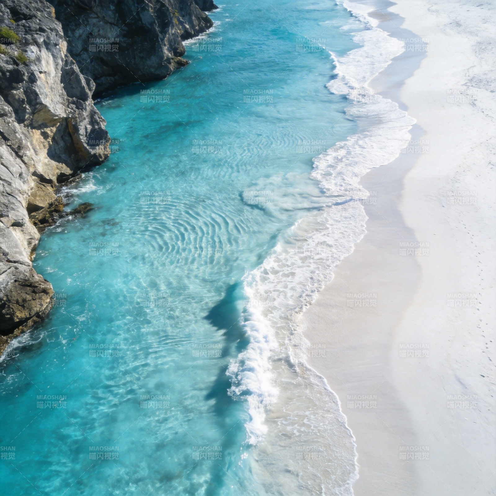 碧海白沙 崖畔风光图片