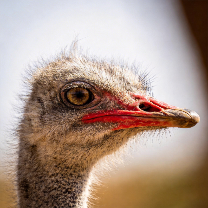 鸵鸟特写图片