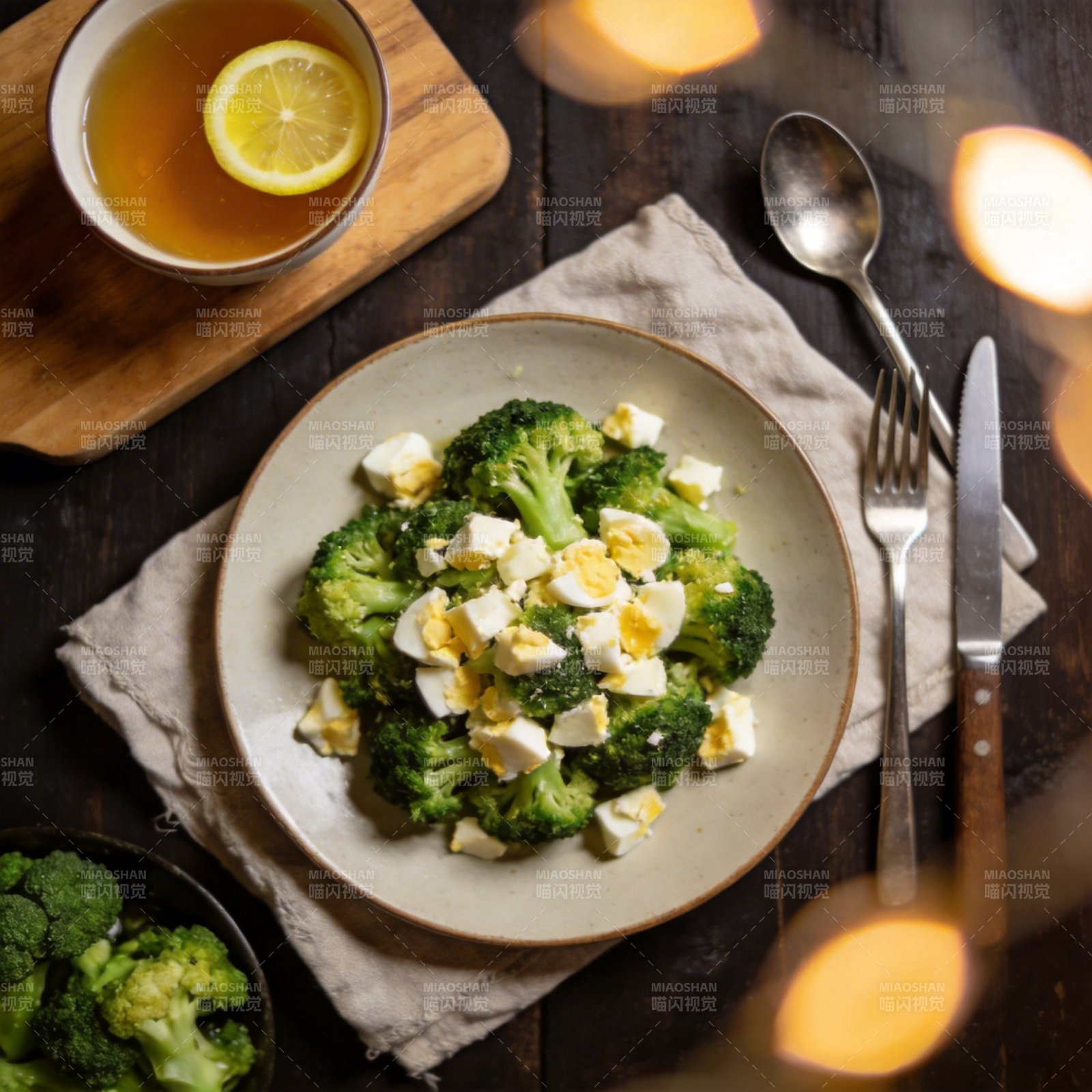 西兰花蛋沙拉图片