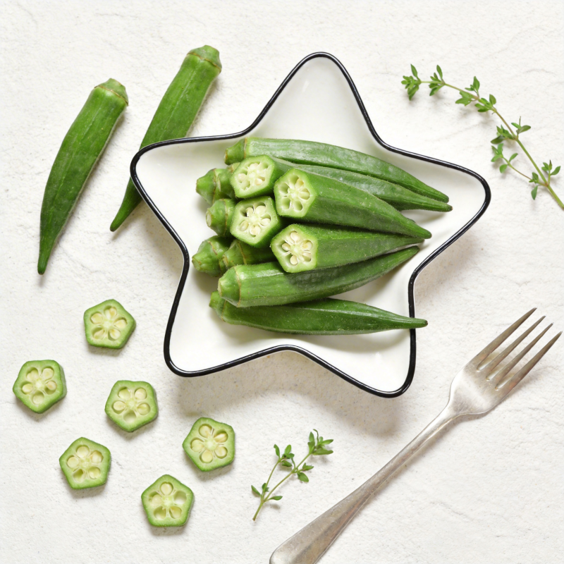 秋葵星盘摆盘图片