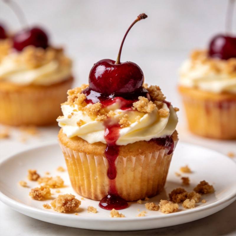 樱桃奶油杯cake图片