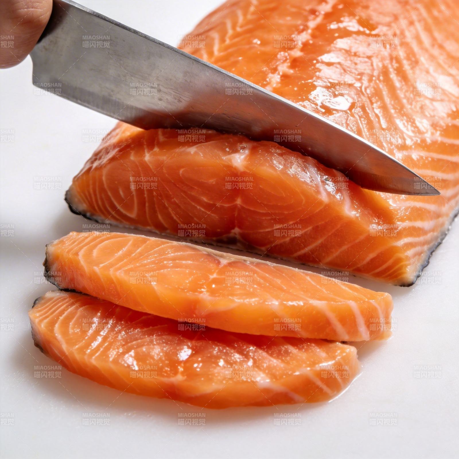 切三文鱼片图片