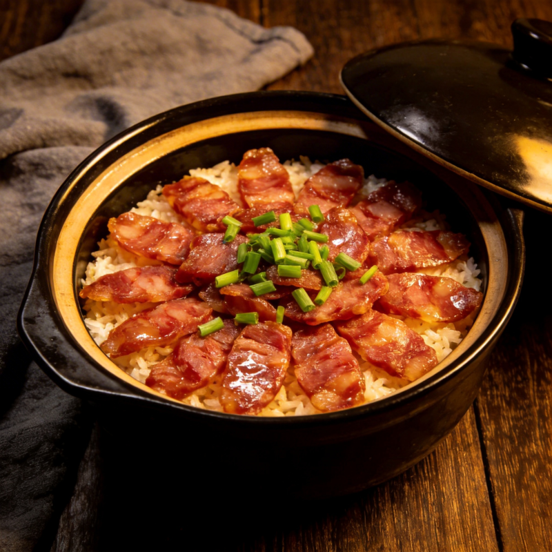 腊味煲仔饭图片