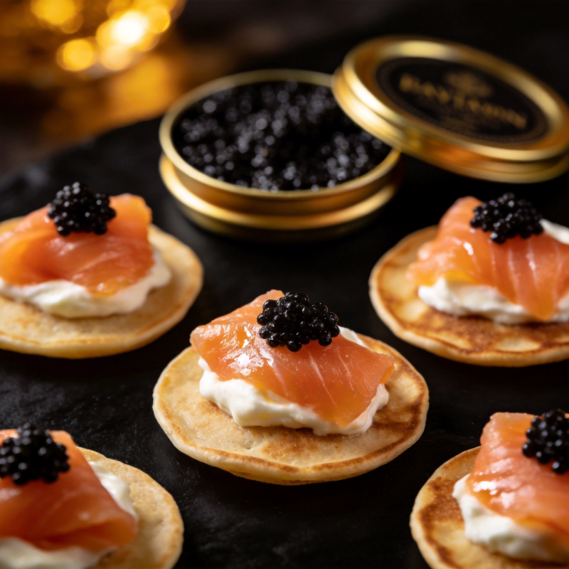 鱼子酱三文鱼小点图片