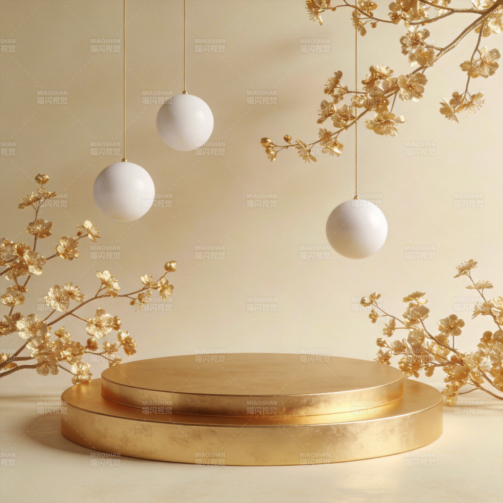 金台花影悬球图片