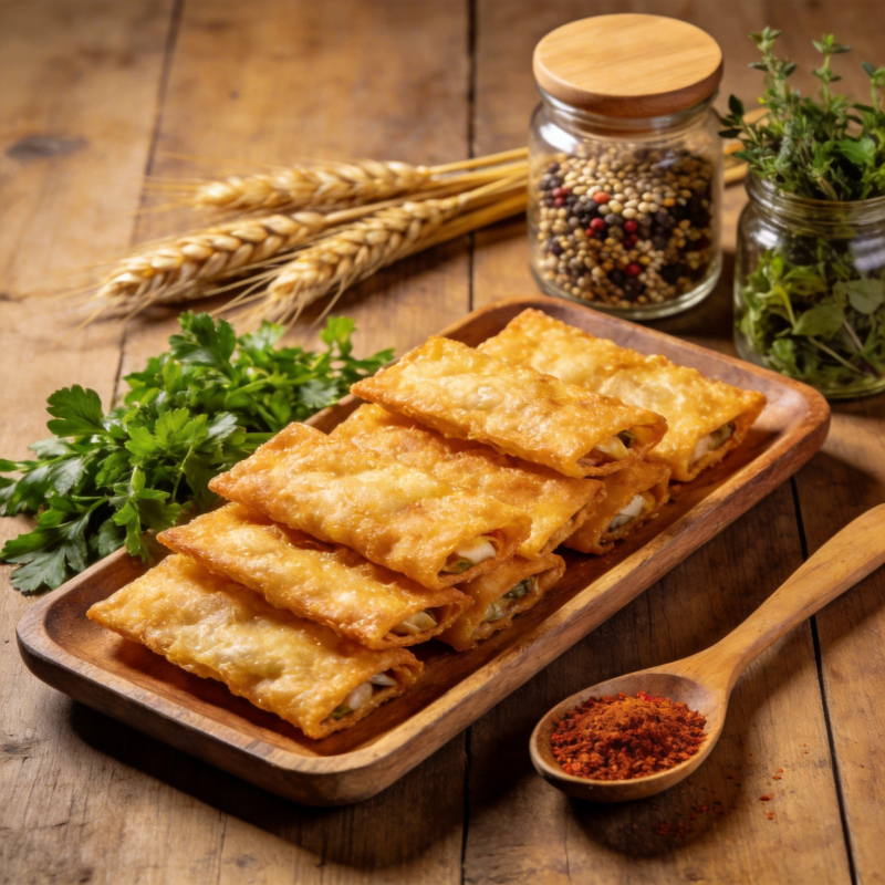 金黄酥皮卷图片