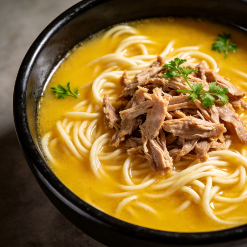 金汤鸡丝面图片