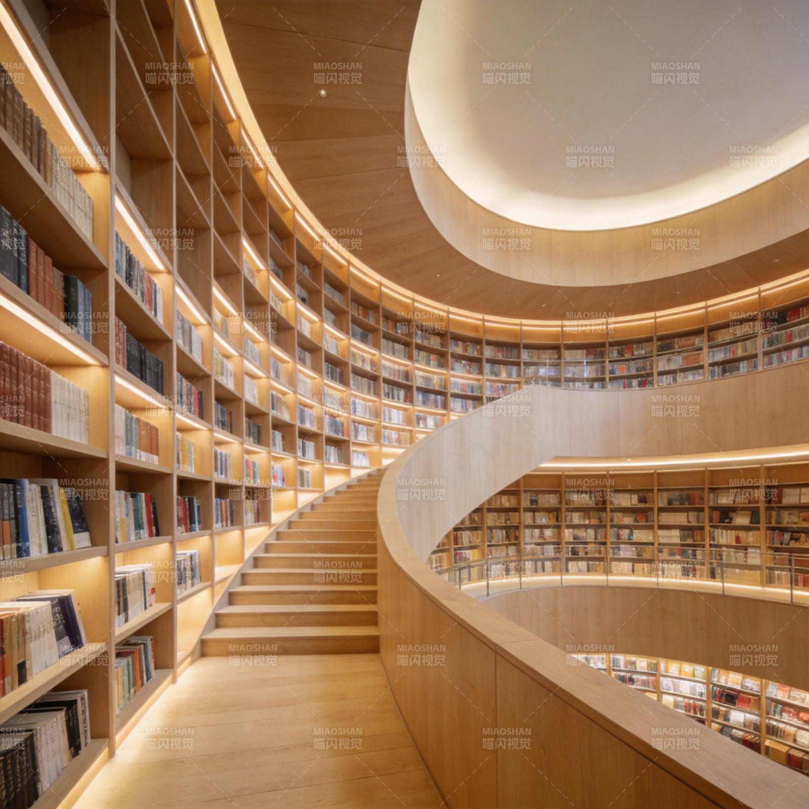 螺旋书廊图片