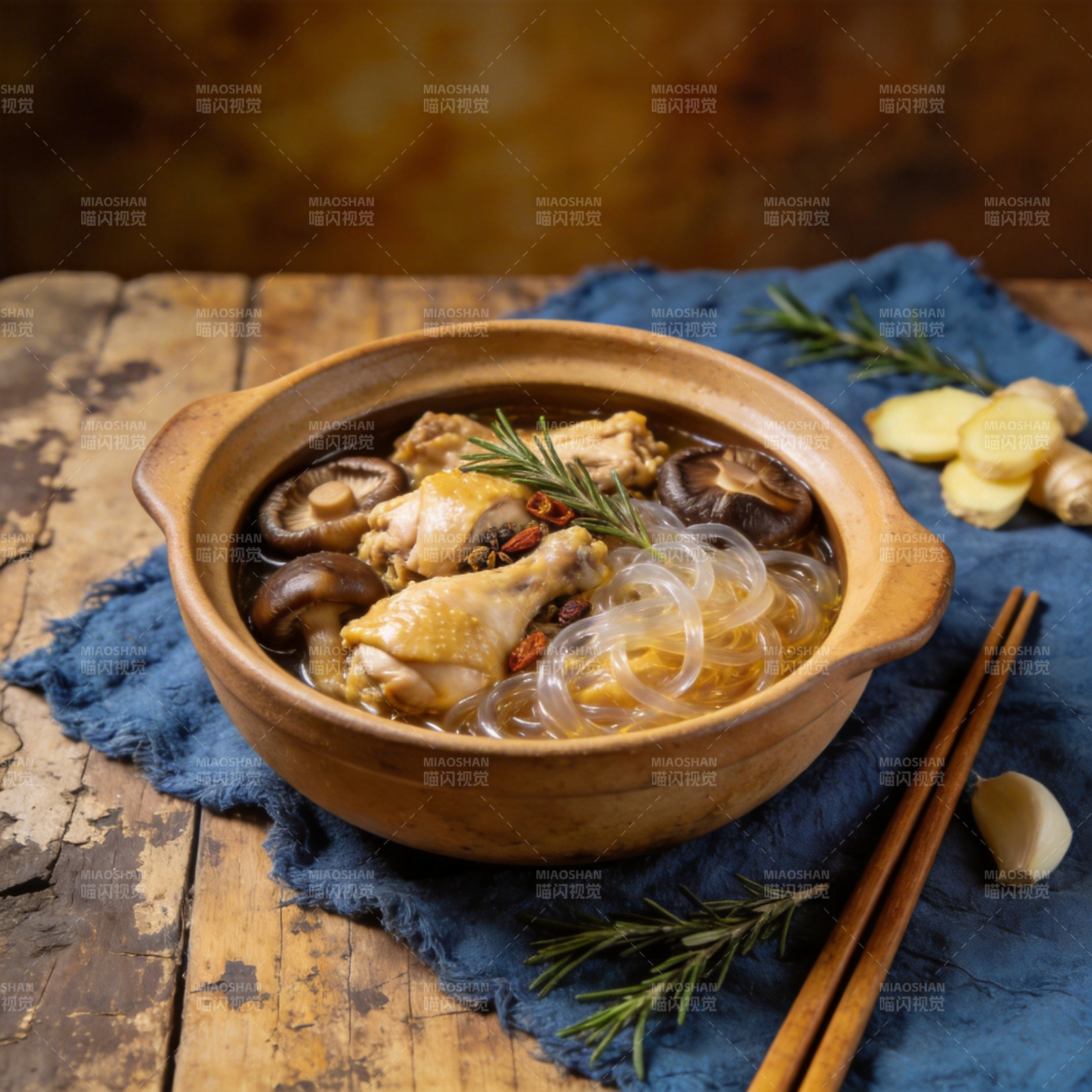 鸡肉菌菇汤图片