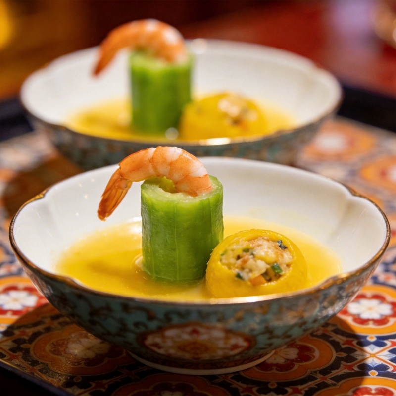 虾仁酿瓜盅图片