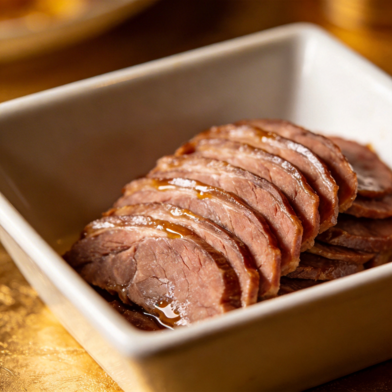 香煎牛肉片图片