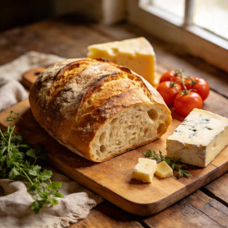 面包奶酪配番茄图片