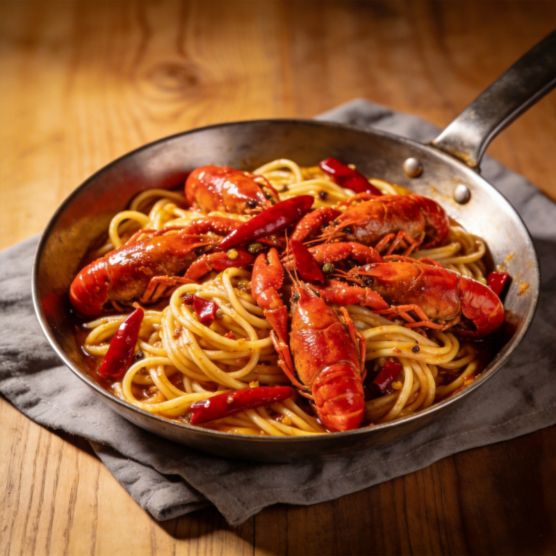 小龙虾意面图片