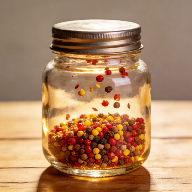 彩椒粒跃动瞬间图片