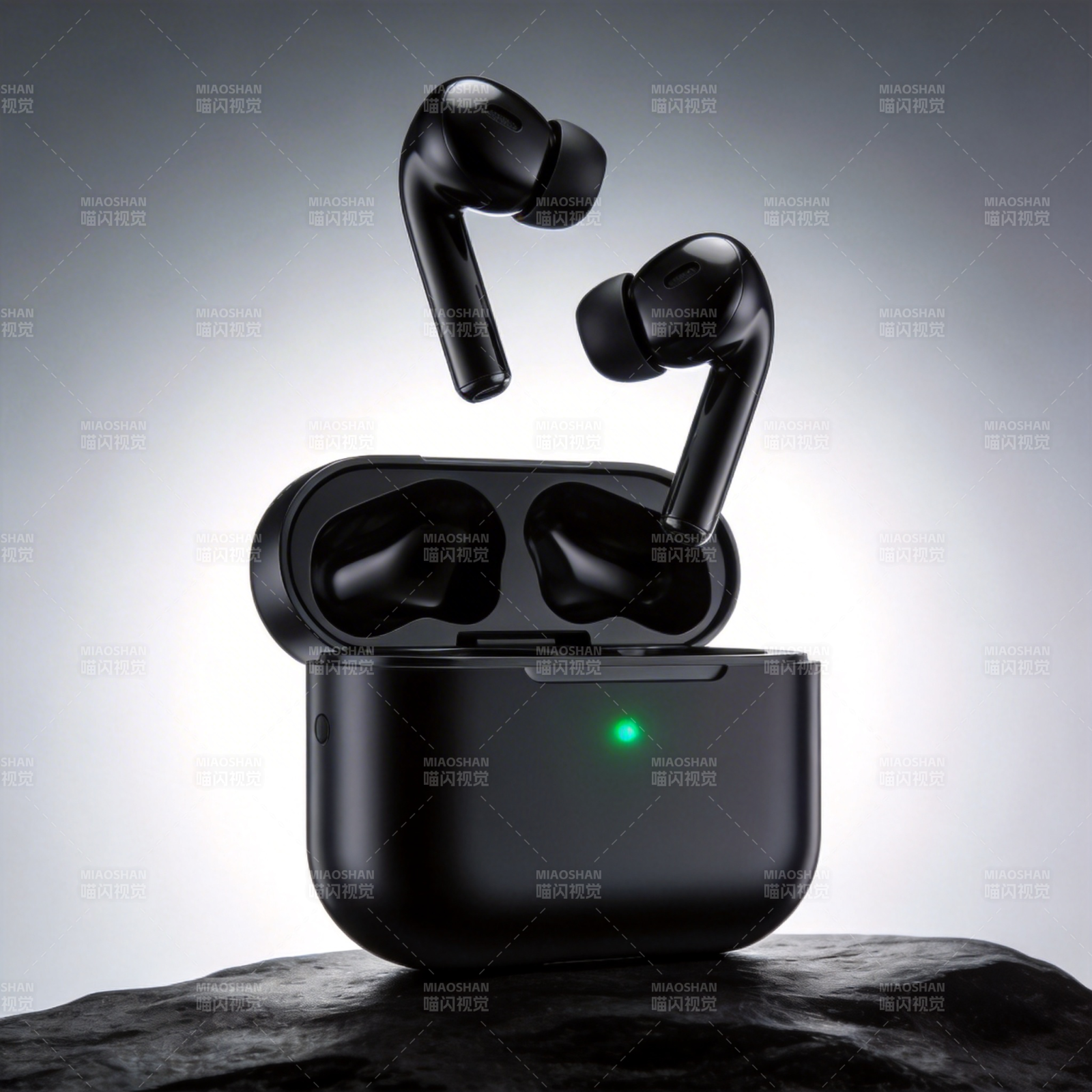 无线耳机 时尚黑图片