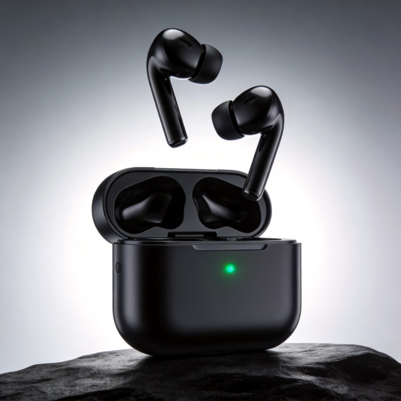 无线耳机 时尚黑图片