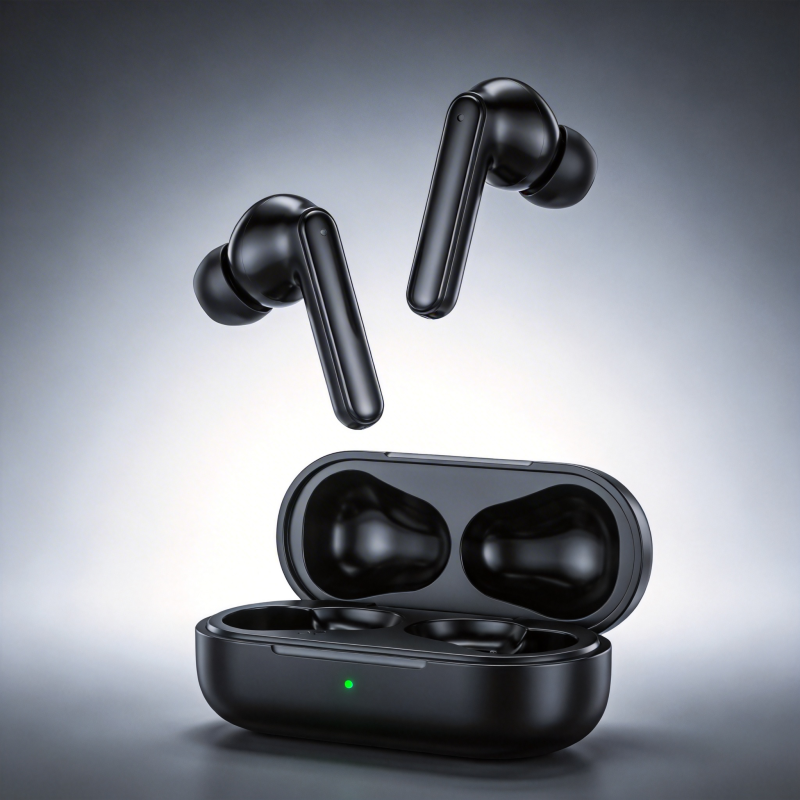 无线耳机悬浮展示图片