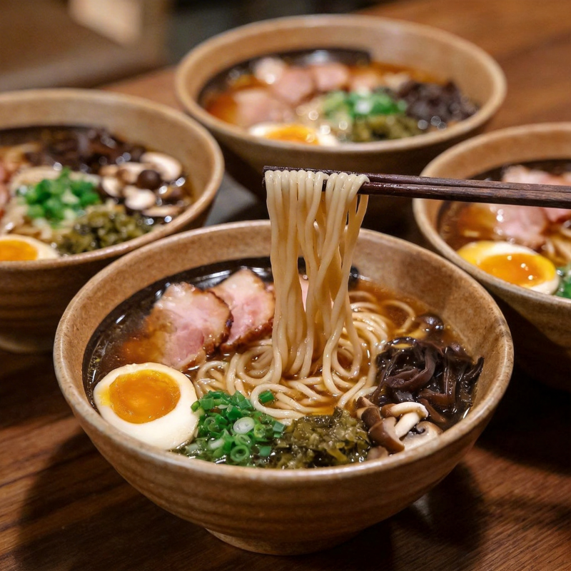 美味拉面特写图片