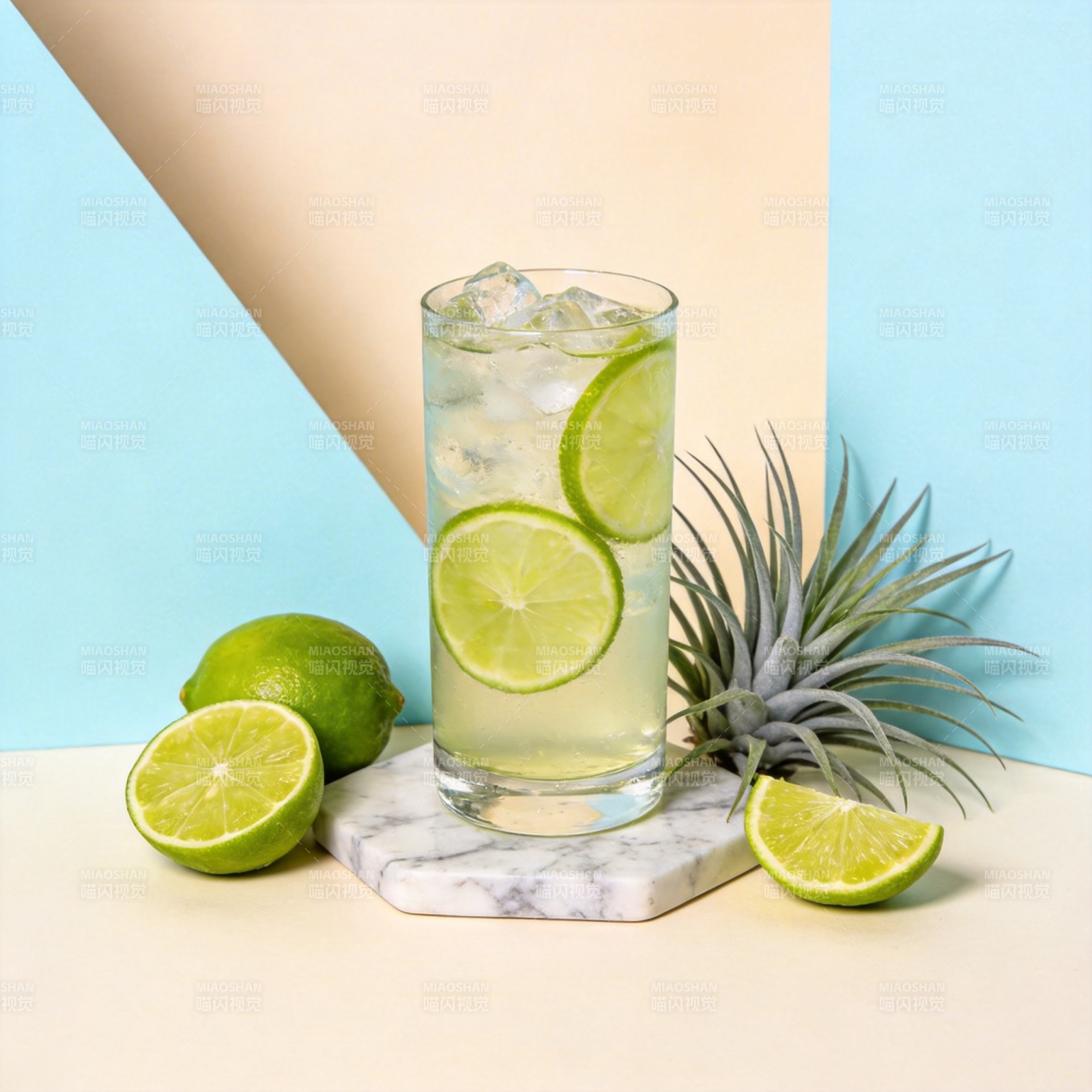 清爽青柠饮品图片