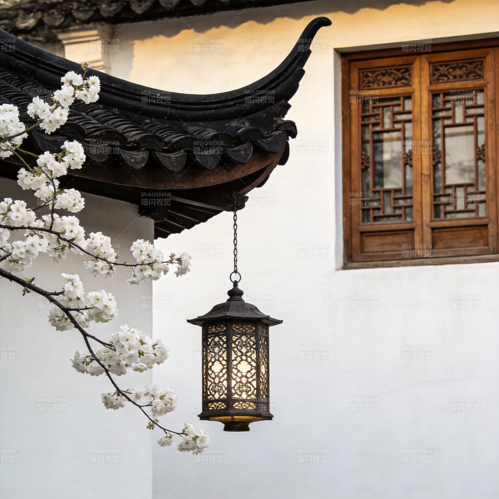 古韵花影灯图片