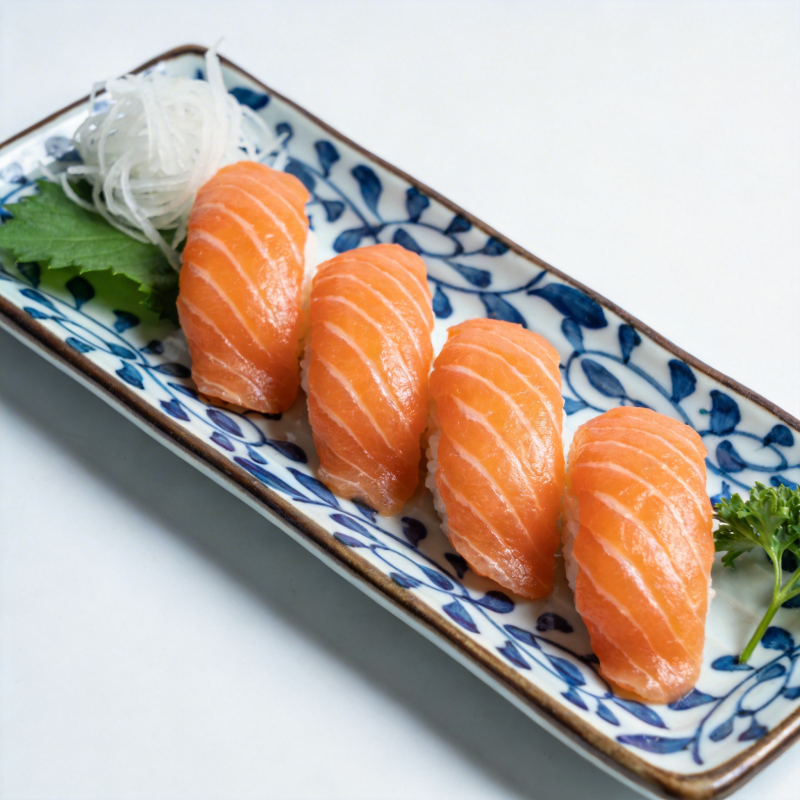 三文鱼寿司拼盘图片