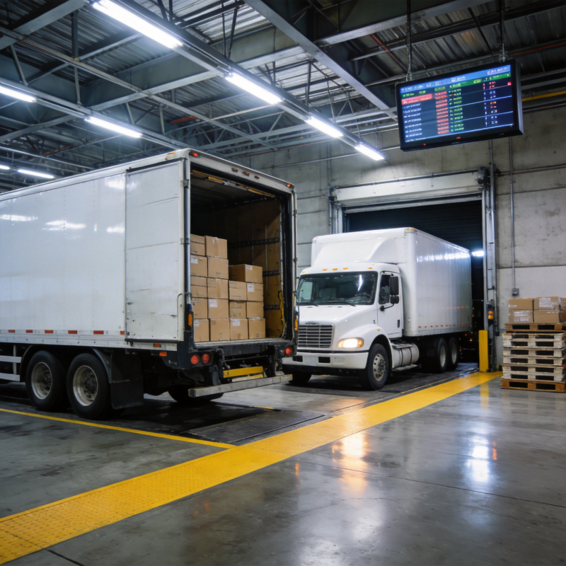 物流中心装卸作业图片