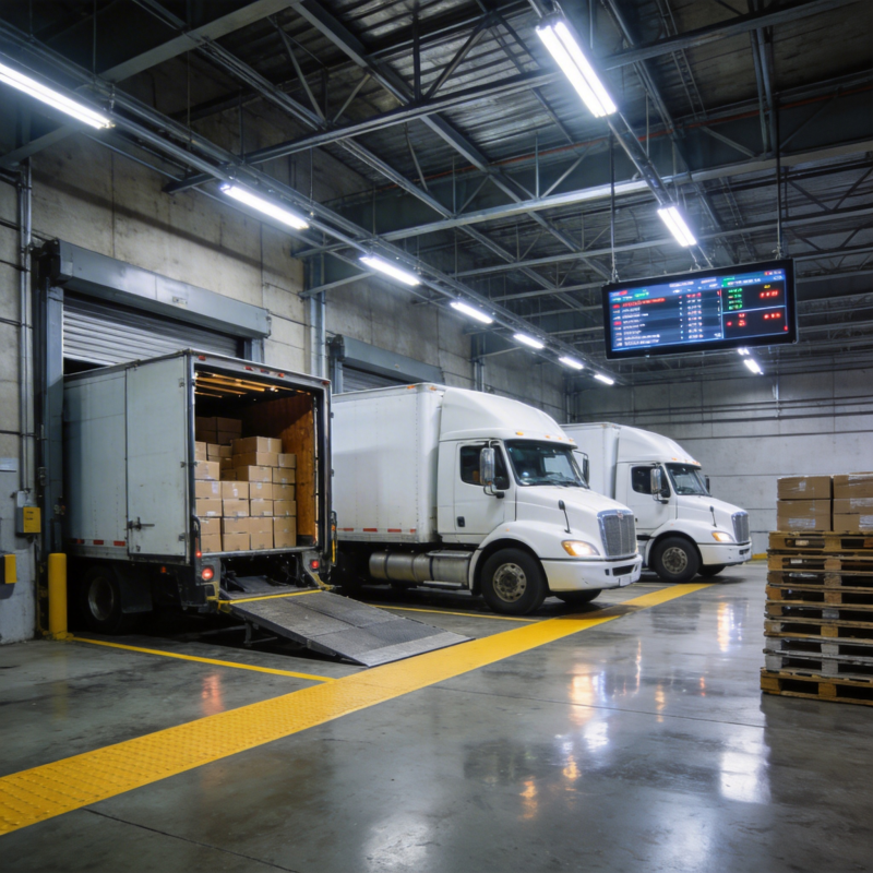 物流中心装卸作业图片