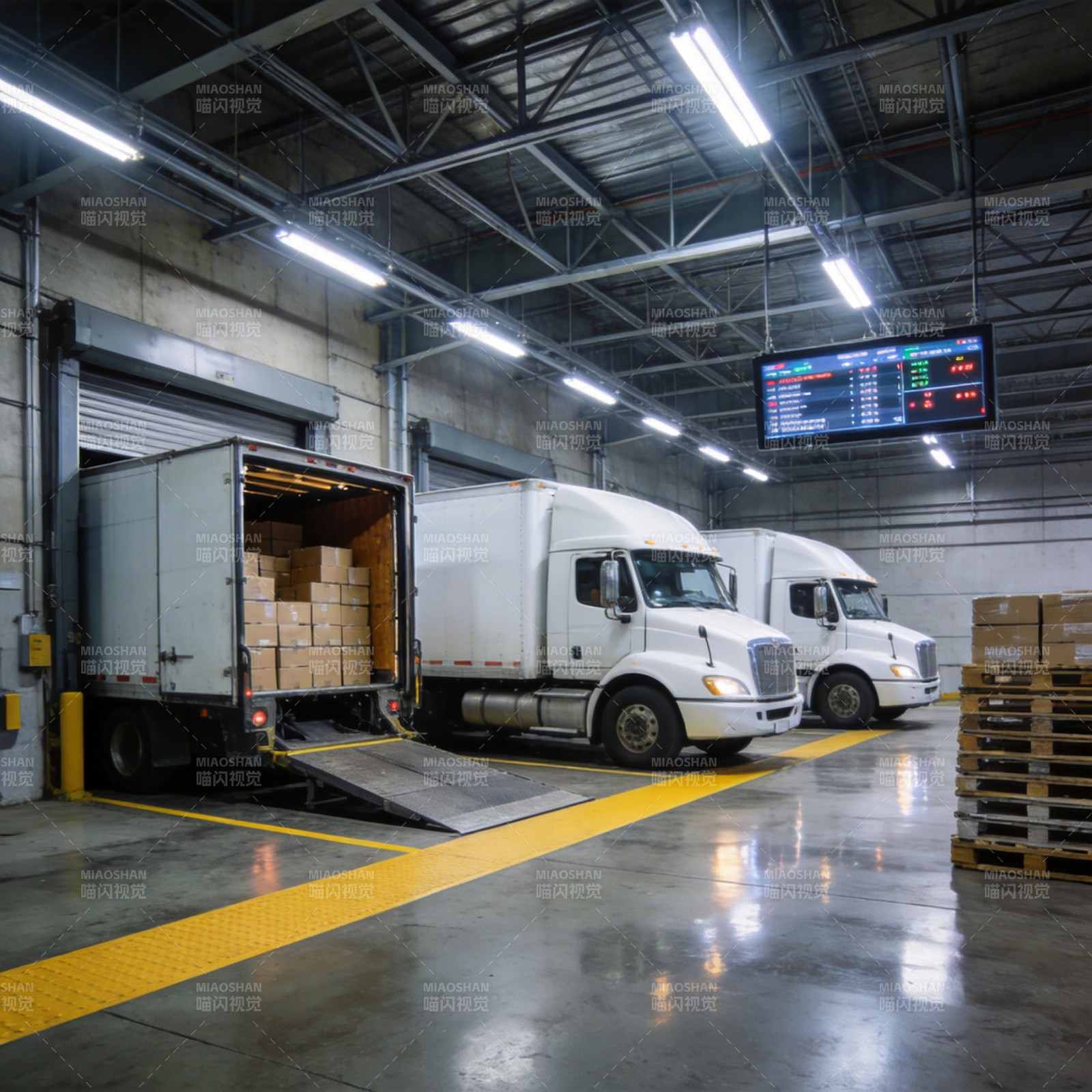 物流中心装卸作业图片